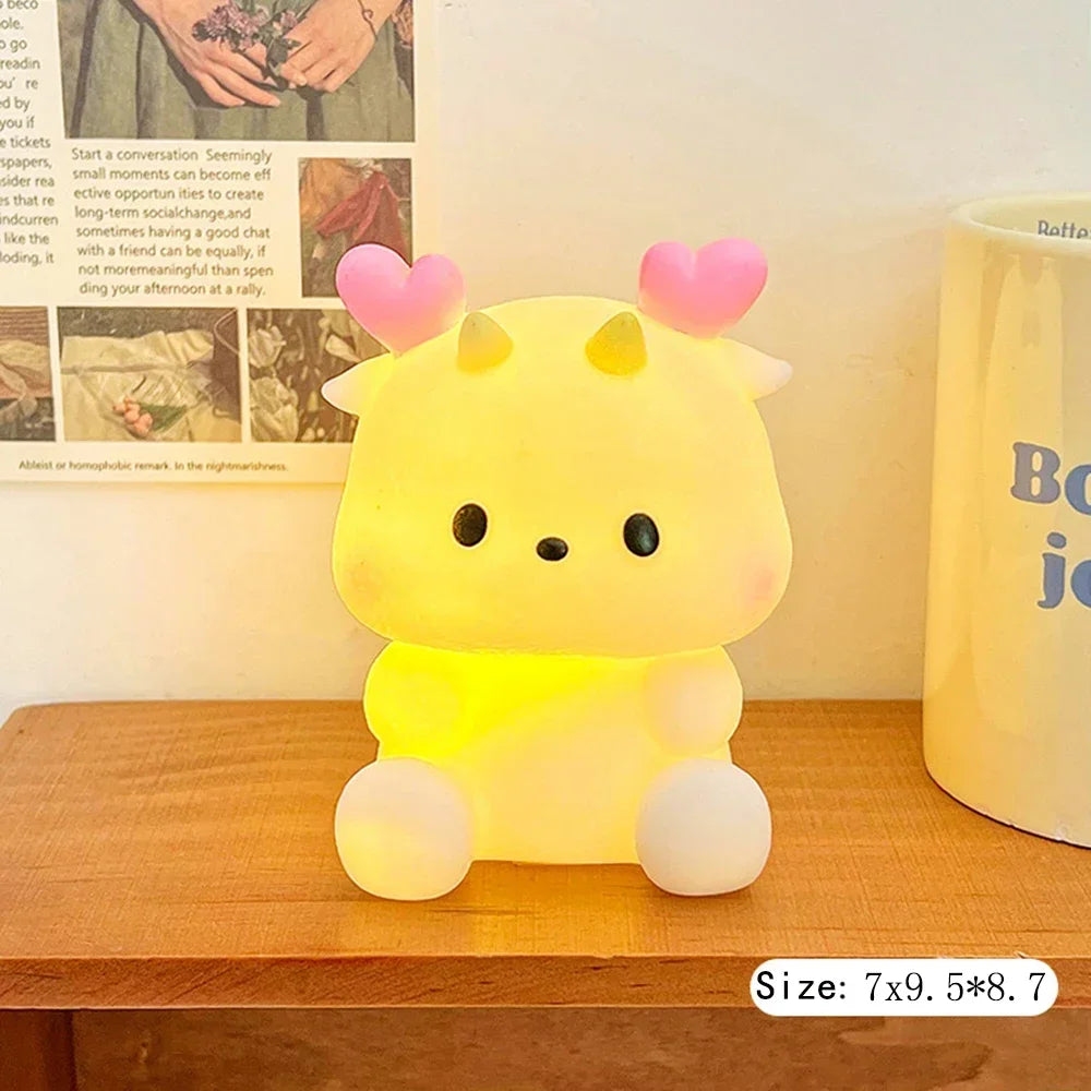 Animated Animal Night Light with Soft Glow, Ideal Christmas Gift, Beaulct