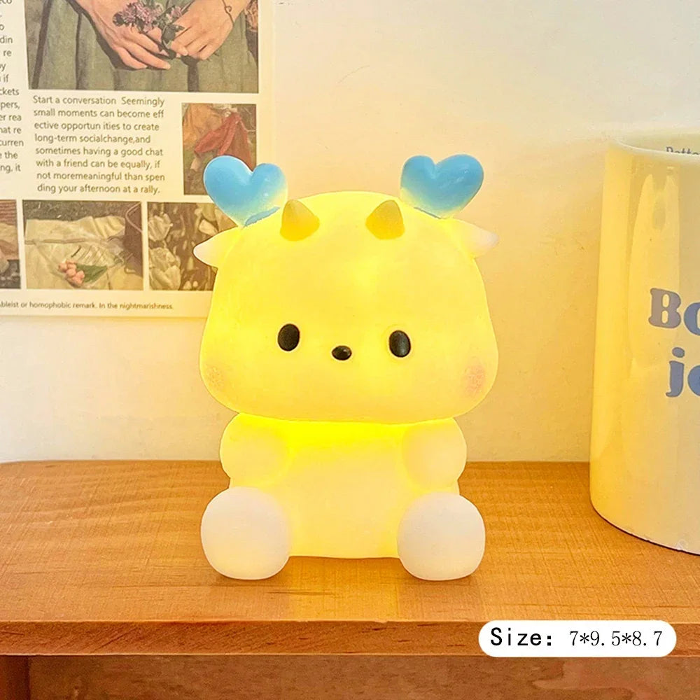 Animated Animal Night Light with Soft Glow, Ideal Christmas Gift, Beaulct