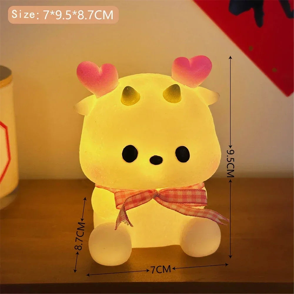 Animated Animal Night Light with Soft Glow, Ideal Christmas Gift, Beaulct