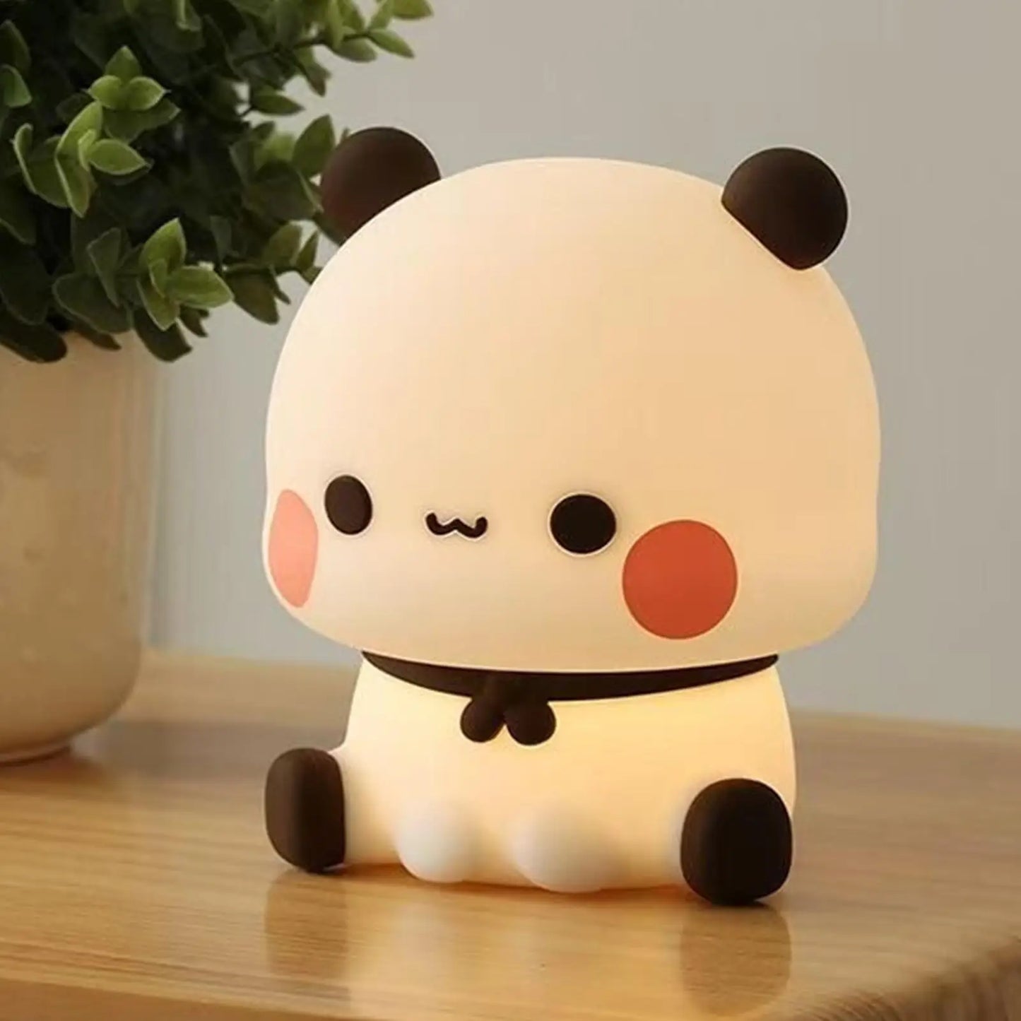 Cute Night Light LED Novelty Animal Night Lamp Silicone Rechargeable Decorative Nightlight For Living Room Decoration