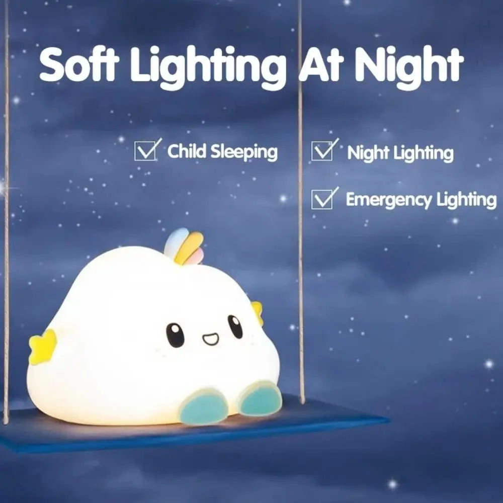 Cute Cloud Night Light Home Decoration Cartoon Creative Table Lamp Portable Mini Bedside Lamp Children Baby